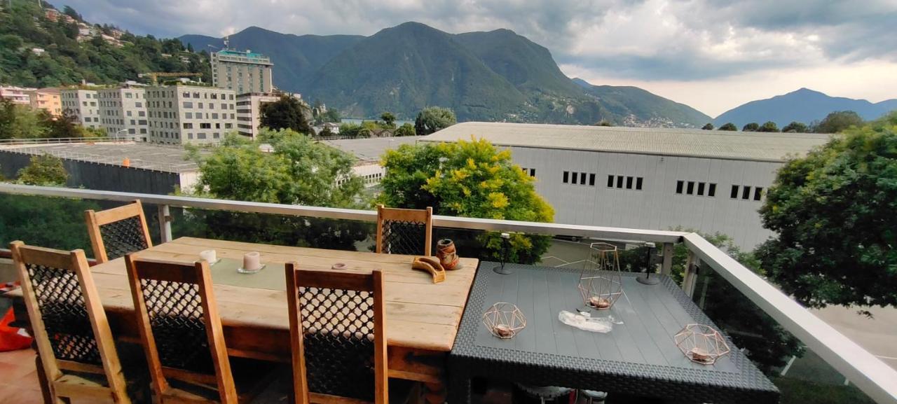 Lugano Lido: Modern 2-Bedroom Apartment with Gourmet Kitchen Exterior photo